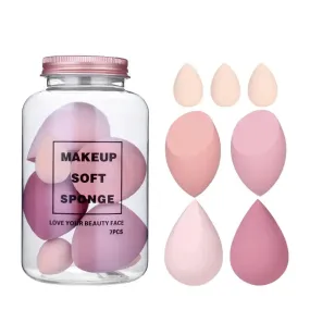 7-Pieces Set: Puff Teardrop Blender Foundation Sponge Set