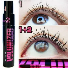 Brand VOLUMIZER Long Curling Mascara 3D Fiber Eye Lashes 1 2 MakeUp Dense Slim Extension Waterproof  Mascara