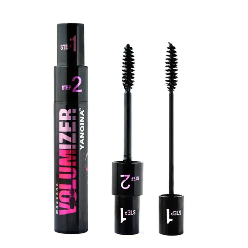 Brand VOLUMIZER Long Curling Mascara 3D Fiber Eye Lashes 1 2 MakeUp Dense Slim Extension Waterproof  Mascara