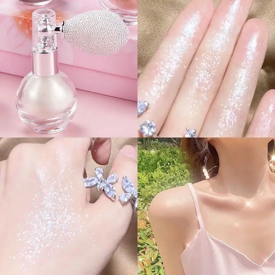 Sparkle Highlighter Powder Spray High Gloss Glitter Shimmer for Face & Body